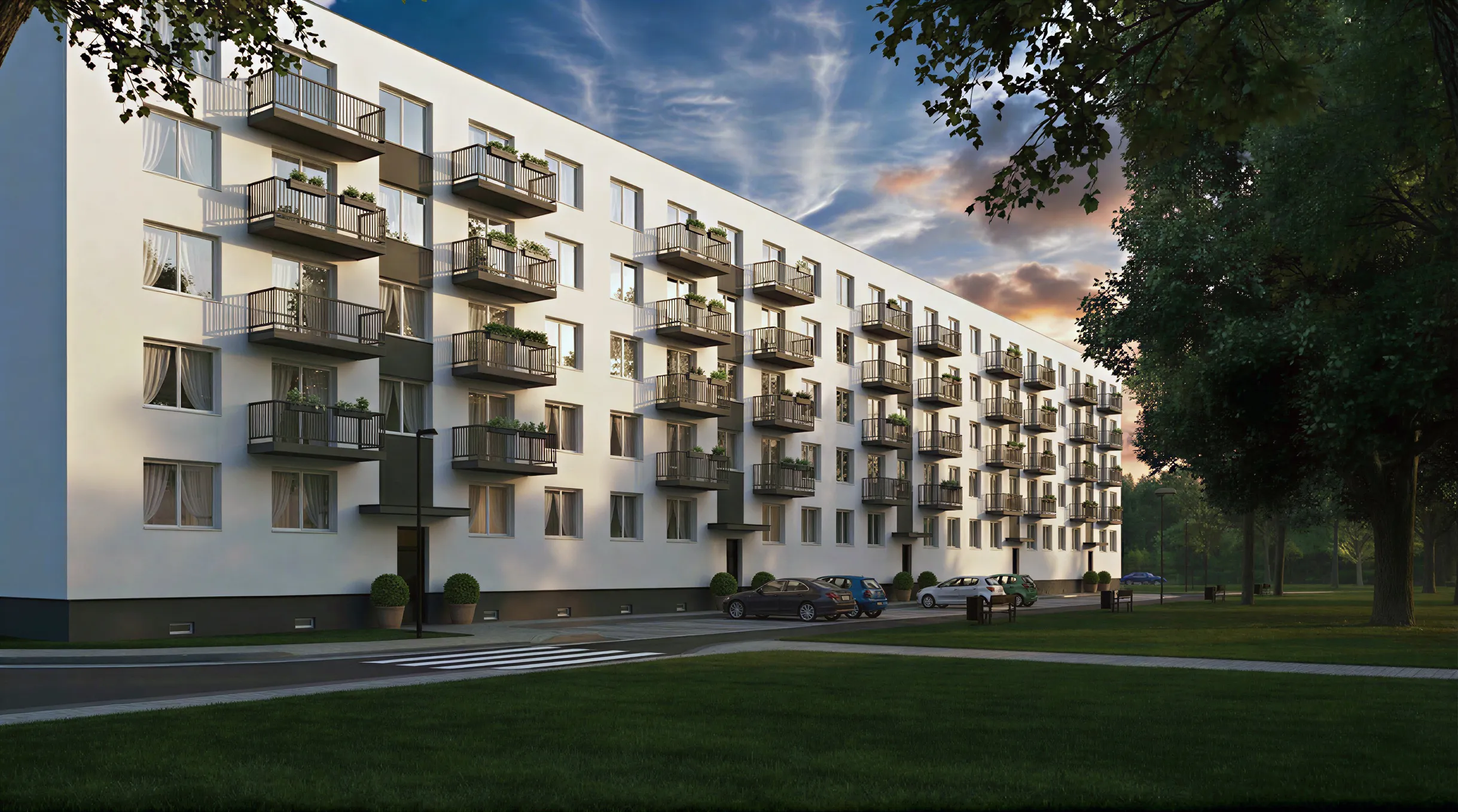 Vizualizace bytů Zelené Ralsko — nabídka dispozic 1+1, 3+kk, 4+kk